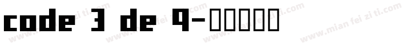 code 3 de 9字体转换
